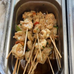 Brochette de crevettes